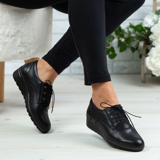 Imagine Pantofi damă piele naturală 154 Negru