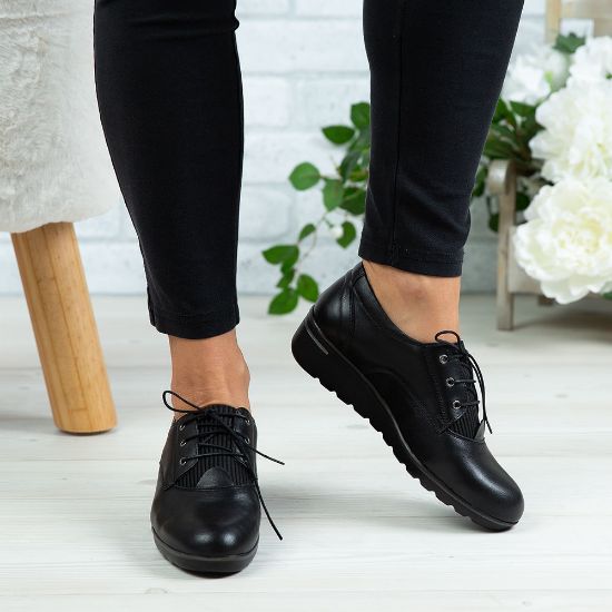 Imagine Pantofi damă piele naturală 154 Negru
