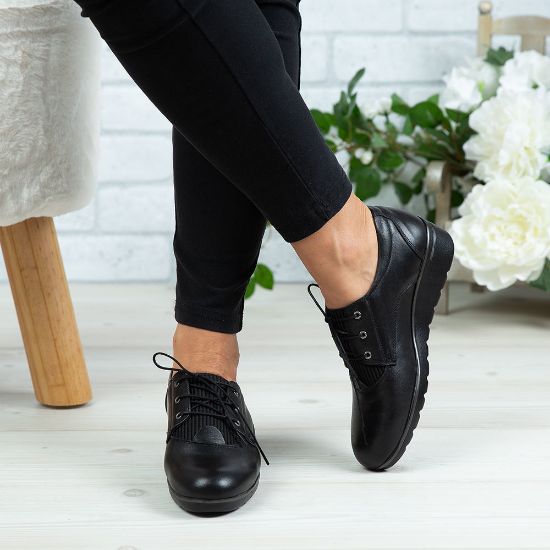 Imagine Pantofi damă piele naturală 154 Negru