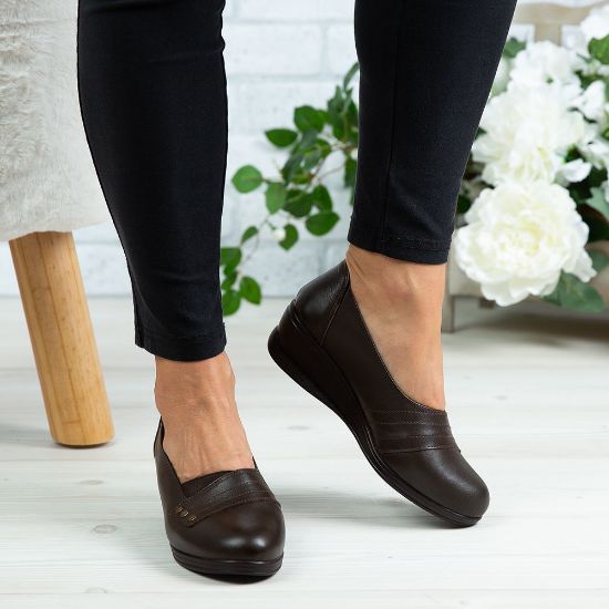 Imagine Pantofi damă piele naturală 155 Maro