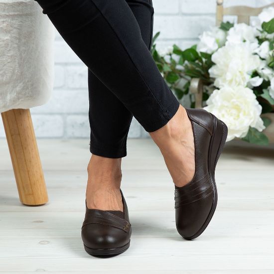 Imagine Pantofi damă piele naturală 155 Maro