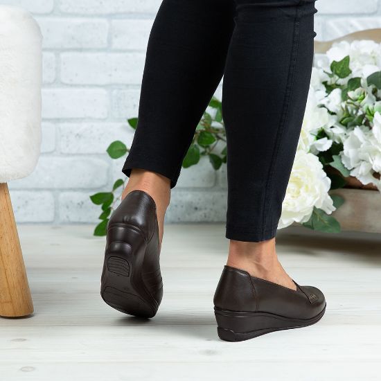 Imagine Pantofi damă piele naturală 155 Maro