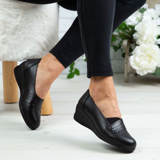 Imagine Pantofi damă piele naturală 155 Negru