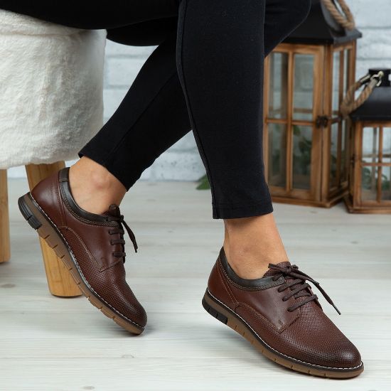 Imagine Pantofi copii piele naturală 400Y Maro