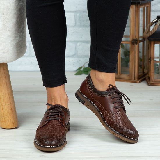 Imagine Pantofi copii piele naturală 400Y Maro