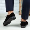Imagine Pantofi eleganți bărbați din piele naturală 506 Negru Velur