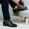 Imagine Pantofi eleganți bărbați din piele naturală O506 Negru Box