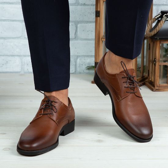 Imagine Pantofi eleganți bărbați din piele naturală 308 Maro