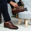 Imagine Pantofi eleganți bărbați din piele naturală 399 Maro