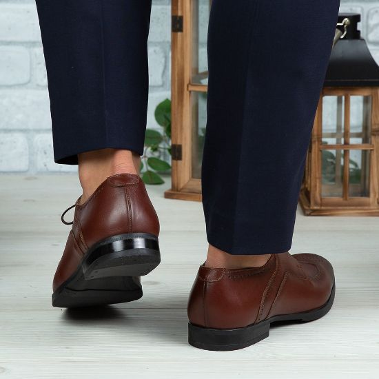 Imagine Pantofi eleganți bărbați din piele naturală 399 Maro