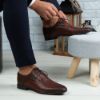 Imagine Pantofi eleganți bărbați din piele naturală 398 Maro