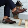Imagine Pantofi eleganți bărbați din piele naturală 398 Maro