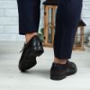 Imagine Pantofi eleganți bărbați din piele naturală 395-S Negru