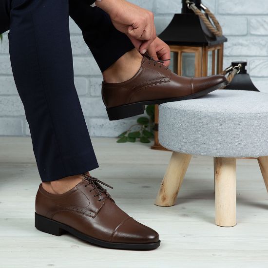 Imagine Pantofi eleganți bărbați din piele naturală 309  Maro