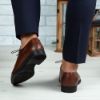 Imagine Pantofi eleganți bărbați din piele naturală 395 Maro