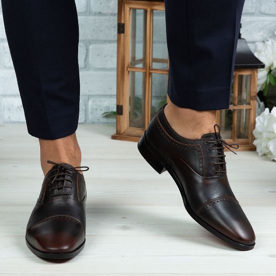 Imagine Pantofi eleganți bărbați din piele naturală 394 M Maro