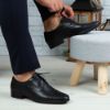 Imagine Pantofi eleganți bărbați din piele naturală 309-R2 Negru