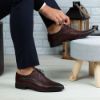 Imagine Pantofi eleganți bărbați din piele naturală 391 Vișiniu