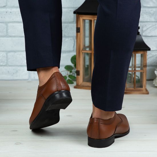 Imagine Pantofi eleganți bărbați din piele naturală 377 Maro