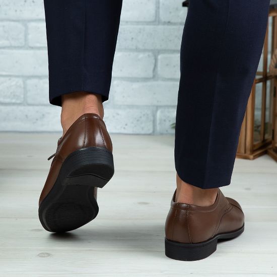 Imagine Pantofi eleganți bărbați din piele naturală 330 Maro