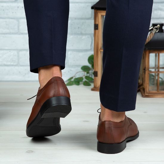 Imagine Pantofi eleganți bărbați din piele naturală 366 Maro