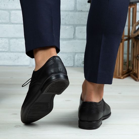 Imagine Pantofi eleganți bărbați din piele naturală 350 Negru