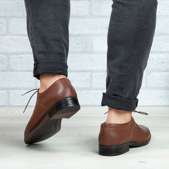 Imagine Pantofi casual bărbați piele naturală C65 Maro