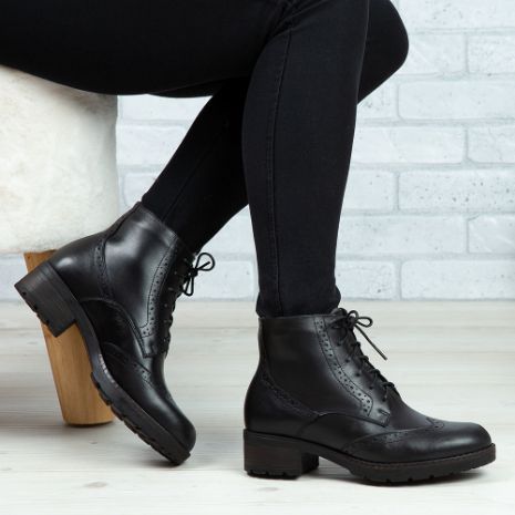 Imagine Ghete damă piele naturală L400-S Negru