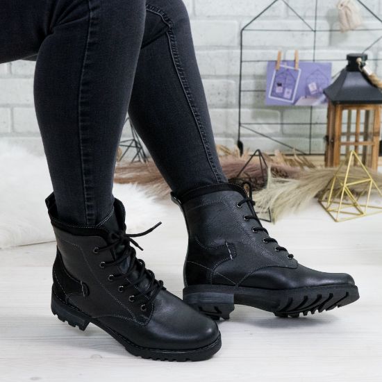 Imagine Ghete damă piele naturală 780 Negru