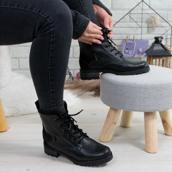 Imagine Ghete damă piele naturală 780 Negru