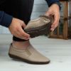 Imagine Mocasini bărbați piele naturală 600-S Bej deschis
