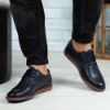 Imagine Pantofi casual bărbați piele naturală 422 Blue