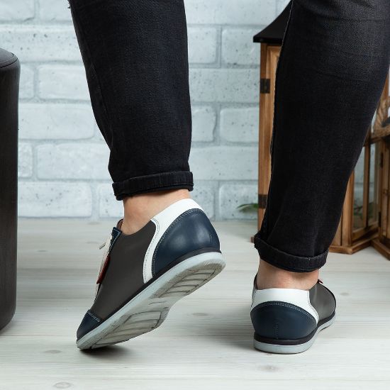 Imagine Pantofi sport bărbați piele naturală 430 Blue