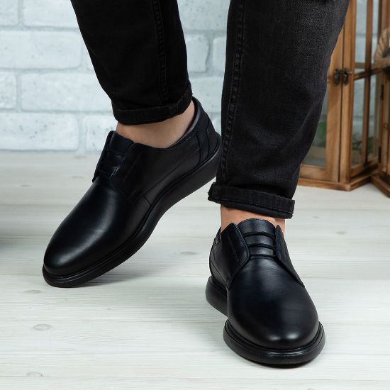 Imagine Pantofi casual bărbați piele naturală 558 Blue