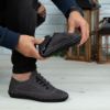 Imagine Pantofi casual bărbați piele naturală 670 Gri NUBUK