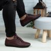 Imagine Pantofi casual bărbați piele naturală 670 Vișiniu