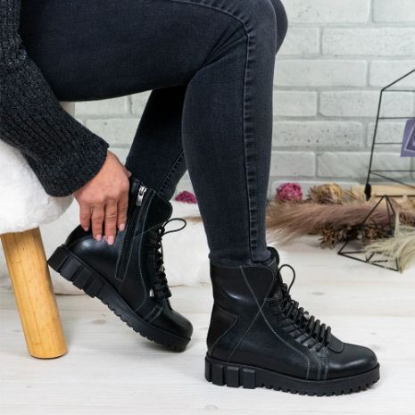 Imagine Ghete damă piele naturală 707 NN Negru