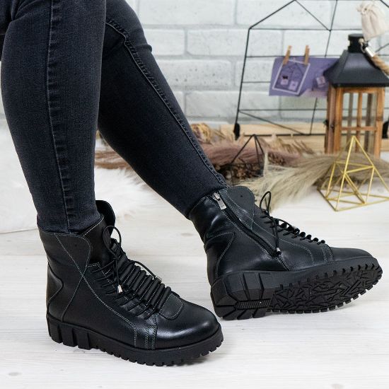 Imagine Ghete damă piele naturală 707 NN Negru