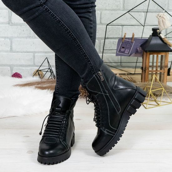 Imagine Ghete damă piele naturală 707 NN Negru