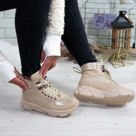 Imagine Ghete damă piele naturală 777 Bej