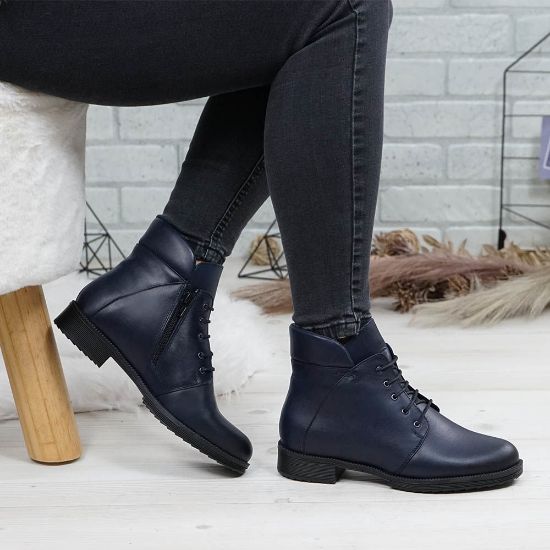 Imagine Ghete damă piele naturală 750 blue