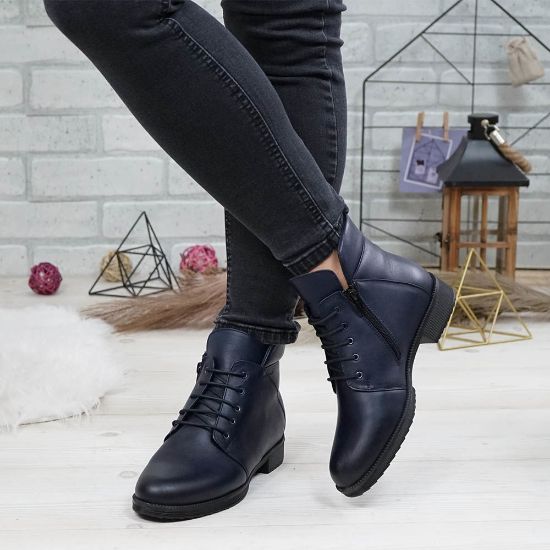 Imagine Ghete damă piele naturală 750 blue