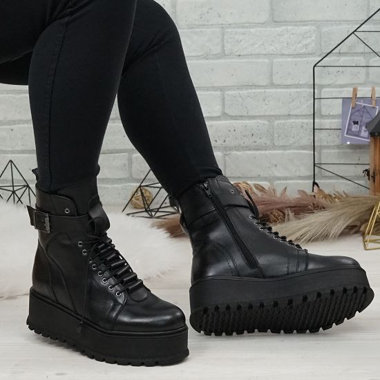 Imagine Ghete damă piele naturală 789 Negru