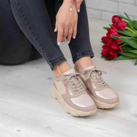 Imagine Pantofi damă piele naturală 122 Bej