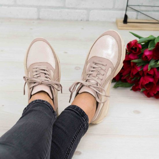 Imagine Pantofi damă piele naturală 122 Bej