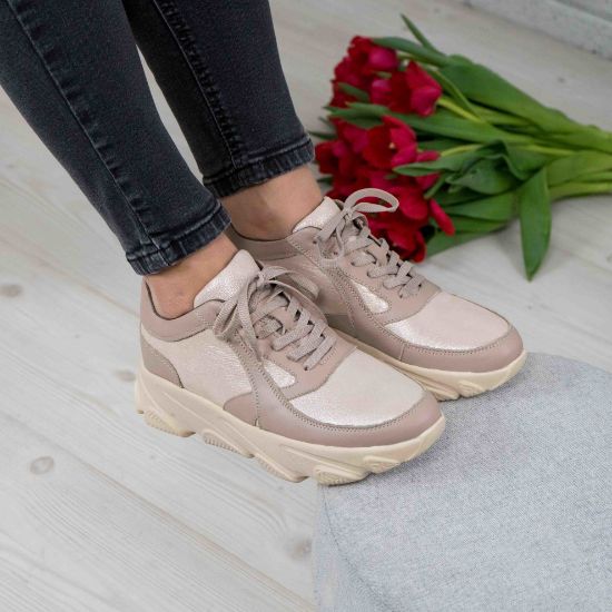 Imagine Pantofi damă piele naturală 122 Bej