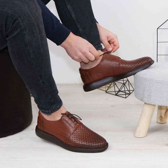 Imagine Pantofi casual bărbați piele naturală 558 g maro