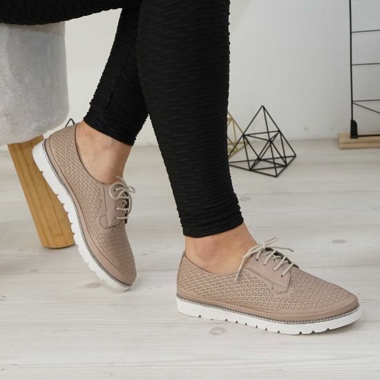 Imagine Pantofi damă piele naturală 143 nude