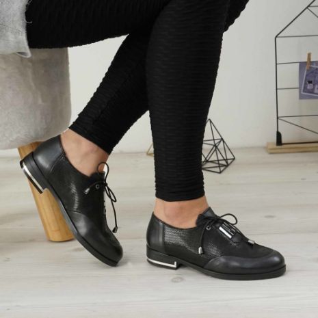 Imagine Pantofi damă piele naturală 110 negru