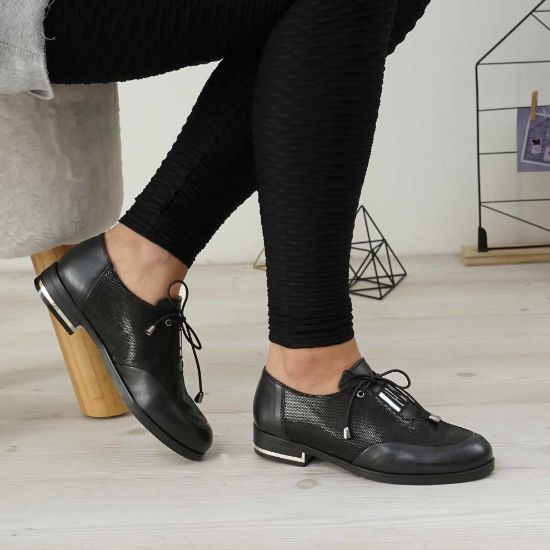 Imagine Pantofi damă piele naturală 110 negru